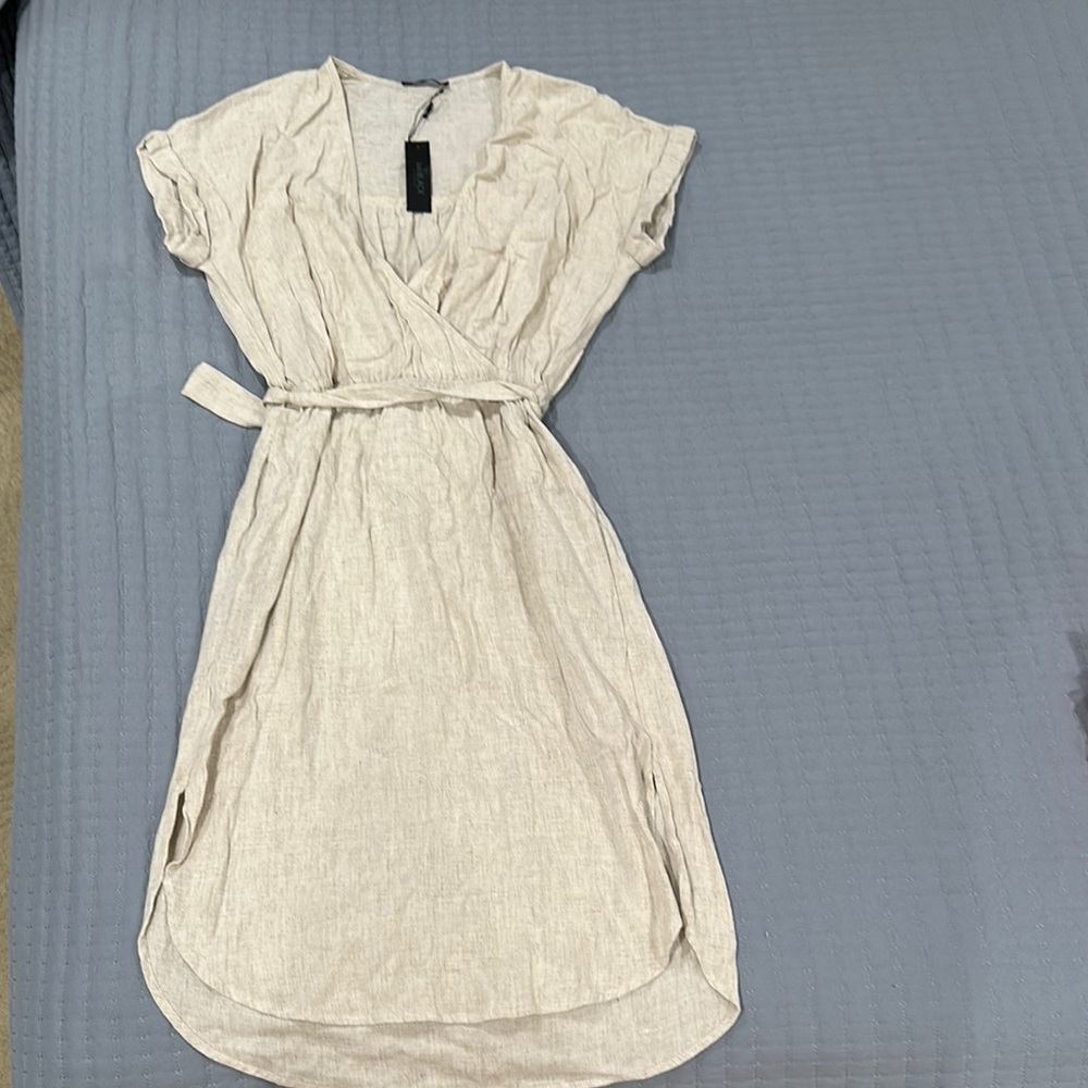 Linen Wrap Dress